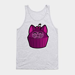 Catcake With Mouse-Cherry - Pink Tank Top